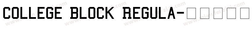 College Block Regula字体转换